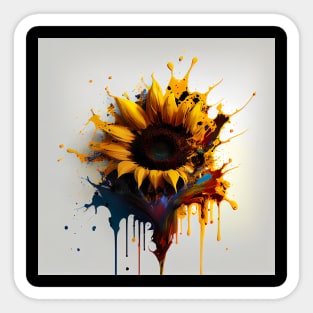 Sunflower Art Designs Sticker